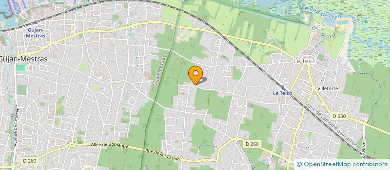 localisation de l'entreprise MONSIEUR JEROME COUTURAT  LE TEICH