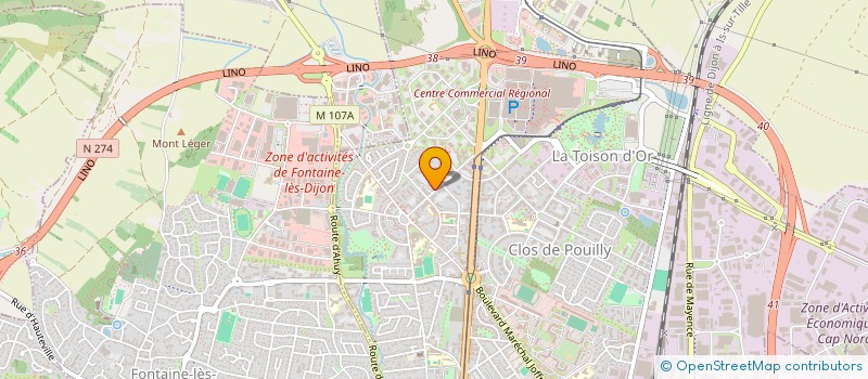 localisation de l'entreprise MONSIEUR JEROME CRAGNAZ à DIJON