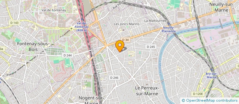 localisation de l'entreprise MONSIEUR JEROME CRETIN  LE PERREUX-SUR-MARNE