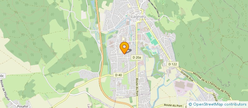 localisation de l'entreprise MONSIEUR JEROME CROIBIER  LAGNIEU