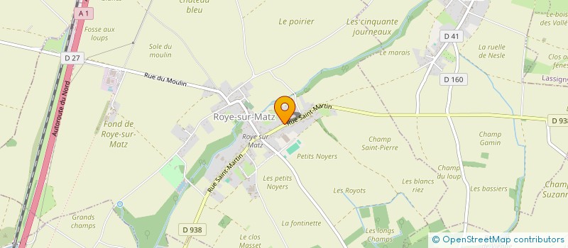 localisation de l'entreprise MONSIEUR JEROME CRUSSIERE  ROYE-SUR-MATZ