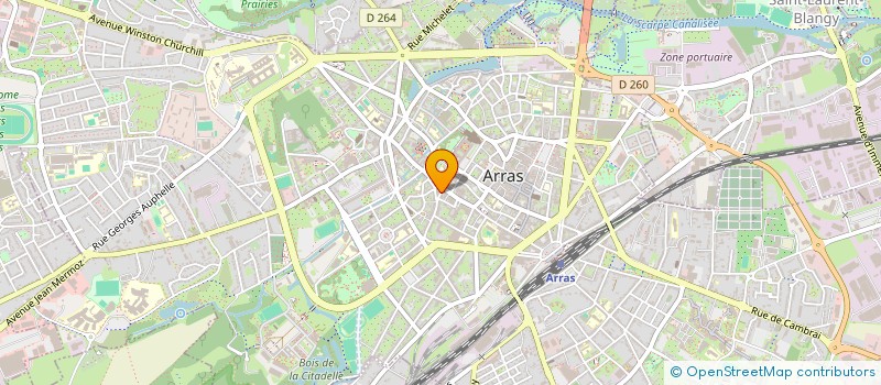 localisation de l'entreprise MONSIEUR JEROME CUVILLIER à ARRAS