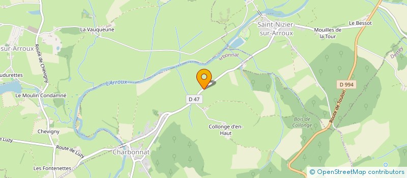 localisation de l'entreprise MONSIEUR JEROME CZEKIERDA  CHARBONNAT