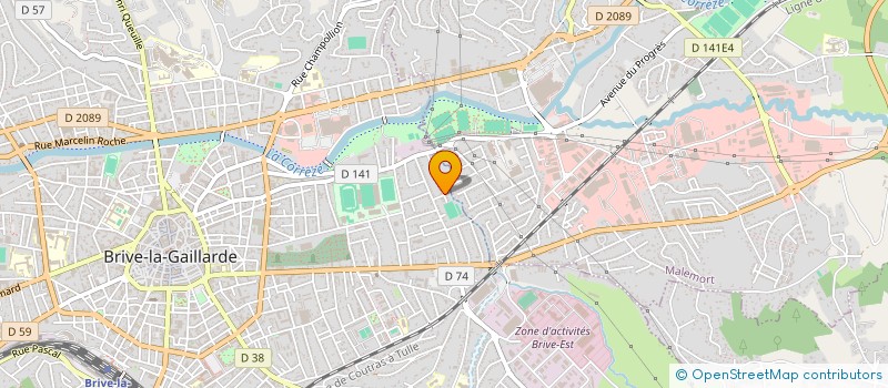 localisation de l'entreprise MONSIEUR JEROME DA COSTA  BRIVE-LA-GAILLARDE