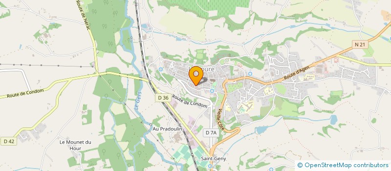 localisation de l'entreprise MONSIEUR JEROME DA ROCHA  LECTOURE