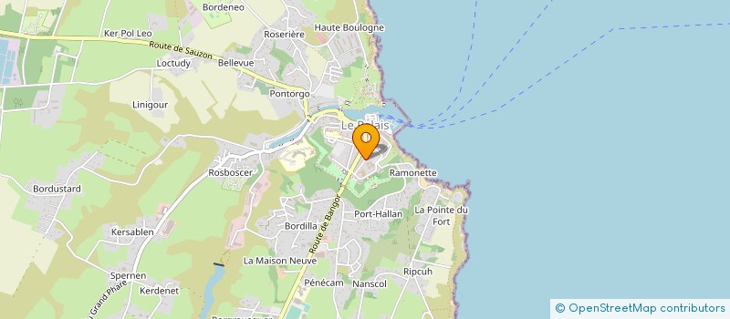 localisation de l'entreprise MONSIEUR JEROME DALBEIGUE  LE PALAIS