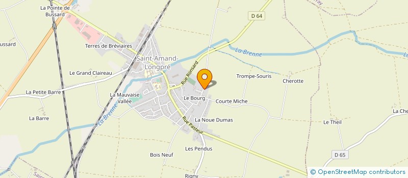 localisation de l'entreprise MONSIEUR JEROME DAUBIGNARD  SAINT-AMAND-LONGPRE