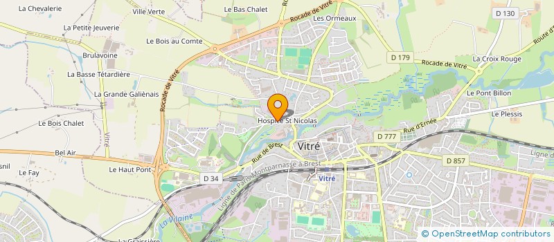 localisation de l'entreprise MONSIEUR JEROME DAUGAN  VITRE