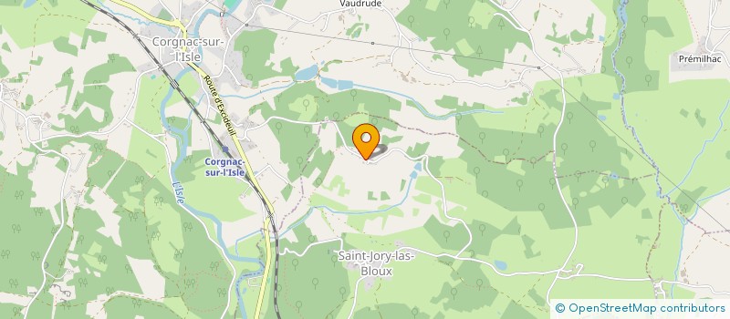 localisation de l'entreprise MONSIEUR JEROME DAUVERGNE  SAINT MEDARD D'EXCIDEUIL