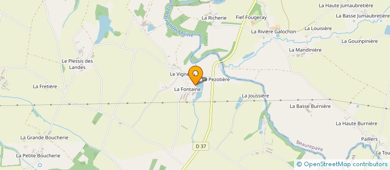 localisation de l'entreprise MONSIEUR JEROME DAVID  SAINT-FULGENT