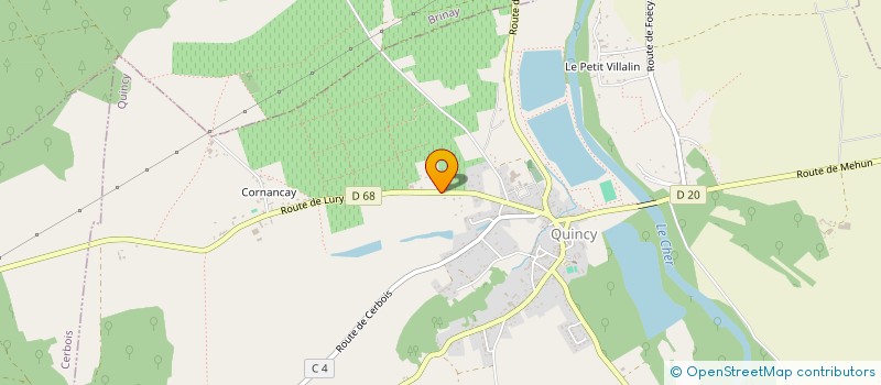 localisation de l'entreprise MONSIEUR JEROME DE LA CHAISE  QUINCY