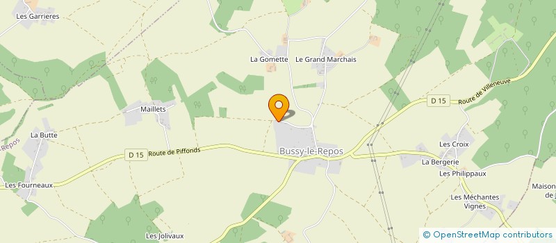 localisation de l'entreprise MONSIEUR JEROME DE POORTERE  BUSSY-LE-REPOS