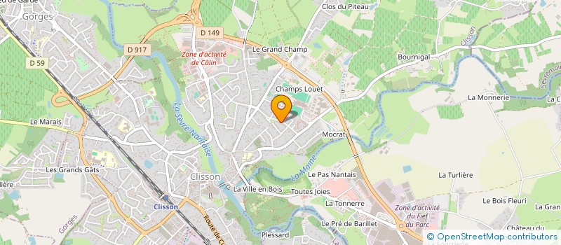 localisation de l'entreprise MONSIEUR JEROME DEBARLE à CLISSON