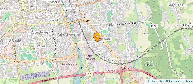 localisation de l'entreprise MONSIEUR JEROME DEBAT  SEMEAC