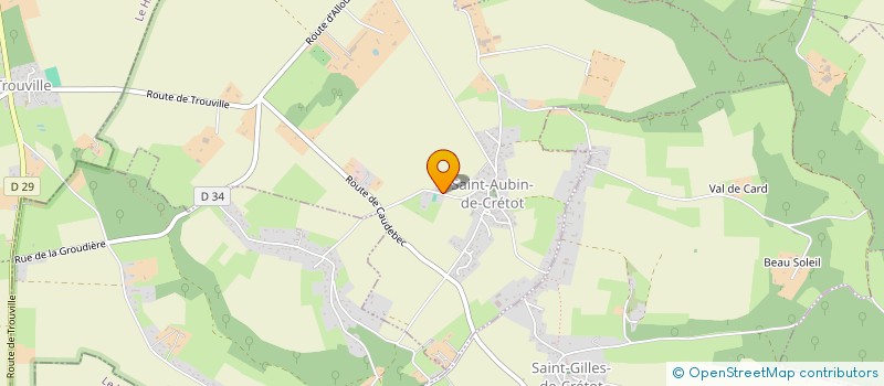 localisation de l'entreprise MONSIEUR JEROME DEBRIS  SAINT-AUBIN-DE-CRETOT