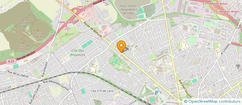 localisation de l'entreprise MONSIEUR JEROME DECOCK  LENS