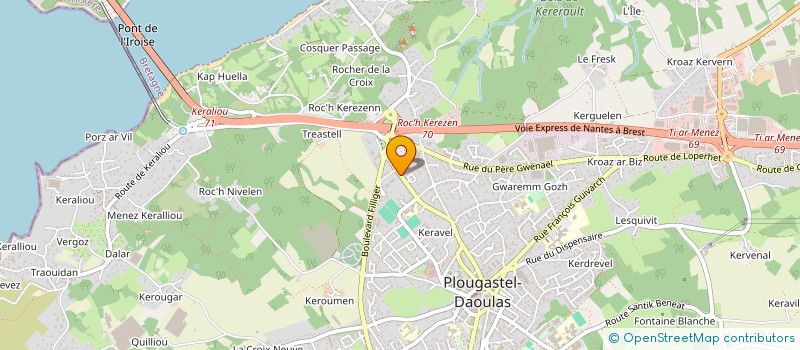 localisation de l'entreprise MONSIEUR JEROME DECRESSAC à PLOUGASTEL-DAOULAS