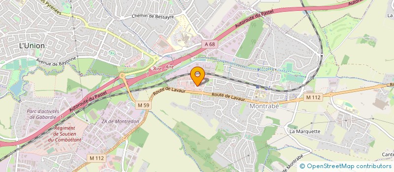 localisation de l'entreprise MONSIEUR JEROME DEDIEU  MONTRABE