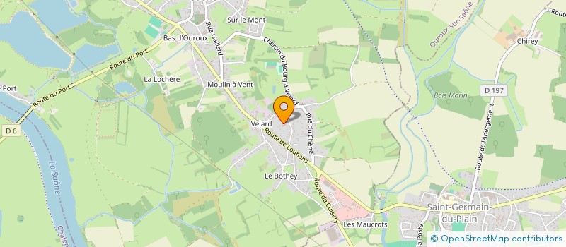 localisation de l'entreprise MONSIEUR JEROME DEGARDIN  OUROUX-SUR-SAONE