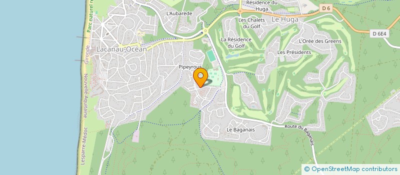 localisation de l'entreprise MONSIEUR JEROME DEGAS  LACANAU