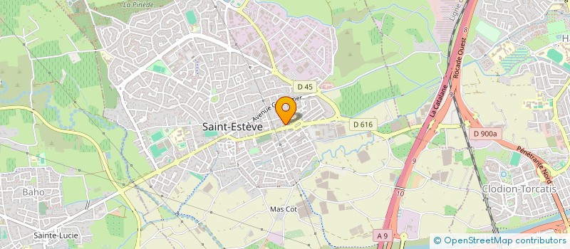 localisation de l'entreprise MONSIEUR JEROME DEHUT à SAINT-ESTEVE