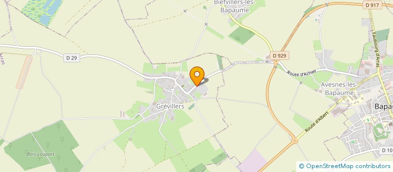 localisation de l'entreprise MONSIEUR JEROME DELABY  GREVILLERS