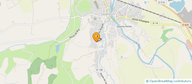 localisation de l'entreprise MONSIEUR JEROME DELAPREZ à SAVERDUN