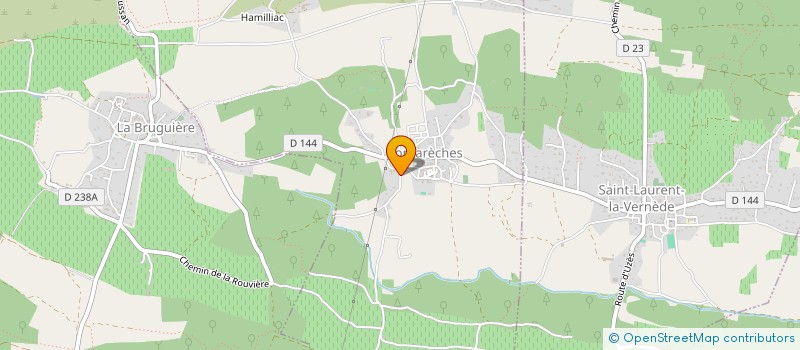 localisation de l'entreprise MONSIEUR JEROME DELAUZUN  FONTARECHES