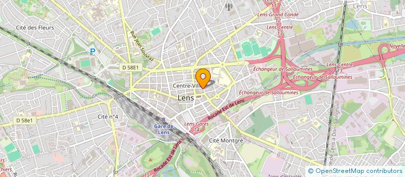 localisation de l'entreprise MONSIEUR JEROME DELBREIL à LENS