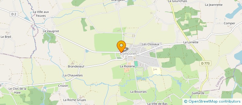 localisation de l'entreprise MONSIEUR JEROME DELOURME  CONCORET