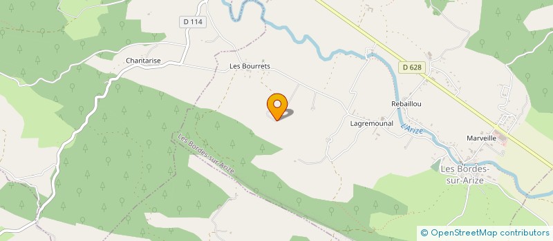 localisation de l'entreprise MONSIEUR JEROME DELRIEU à LES BORDES-SUR-ARIZE