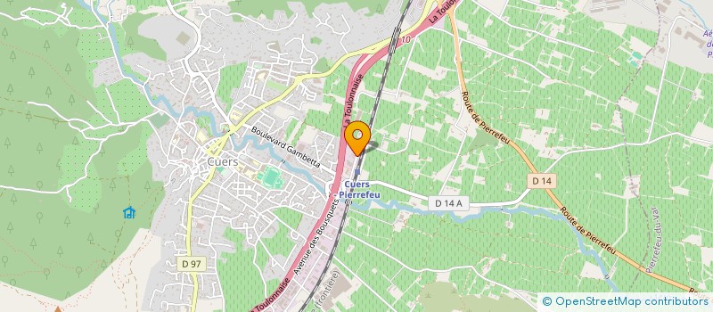 localisation de l'entreprise MONSIEUR JEROME DENECHERE  CUERS