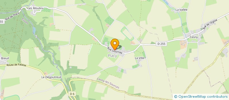 localisation de l'entreprise MONSIEUR JEROME DEROUET  CESNY-LES-SOURCES