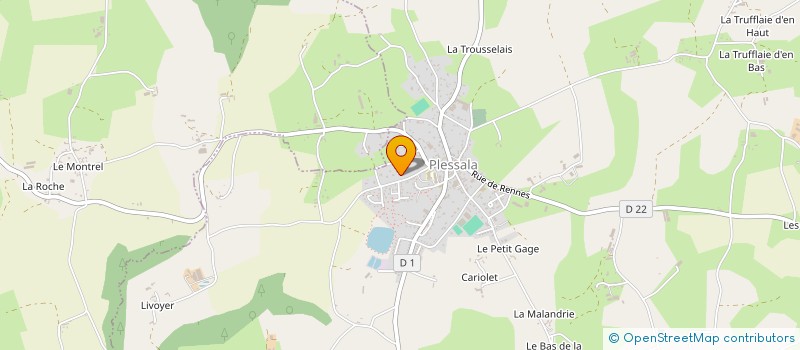 localisation de l'entreprise MONSIEUR JEROME DESCHAMP à LE MENE