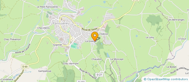 localisation de l'entreprise MONSIEUR JEROME DESCHAMPS à PANISSIERES