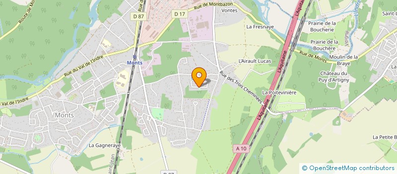 localisation de l'entreprise MONSIEUR JEROME DESCHAMPS  MONTS