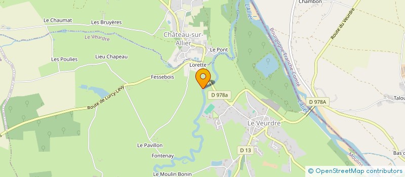 localisation de l'entreprise MONSIEUR JEROME DESHAIRES  LE VEURDRE