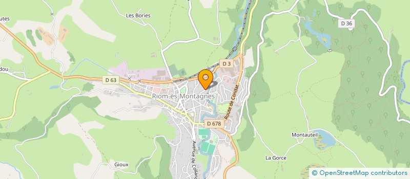 localisation de l'entreprise MONSIEUR JEROME DESSAUX à RIOM-ES-MONTAGNES