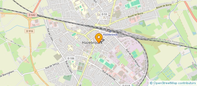 localisation de l'entreprise MONSIEUR JEROME DHAEYER  HAZEBROUCK