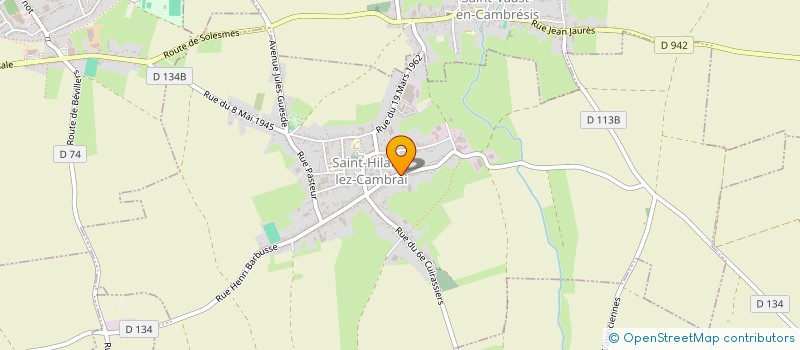 localisation de l'entreprise MONSIEUR JEROME DHAUSSY  SAINT-HILAIRE-LEZ-CAMBRAI