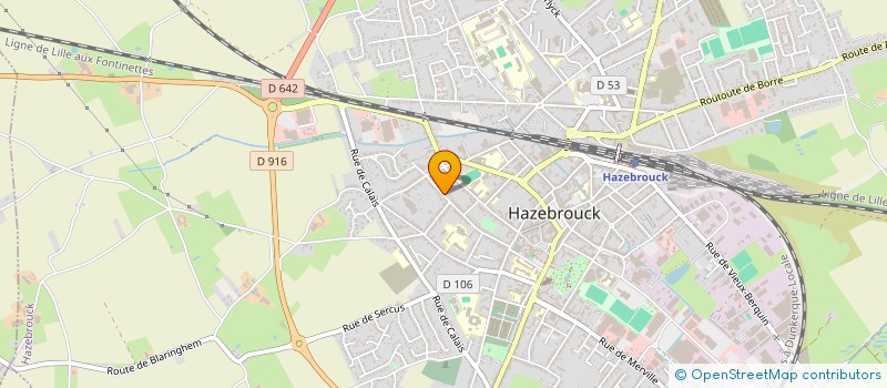 localisation de l'entreprise MONSIEUR JEROME DHERSIN  HAZEBROUCK