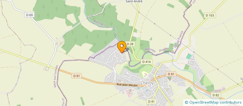 localisation de l'entreprise MONSIEUR JEROME DIAS  CHEROY