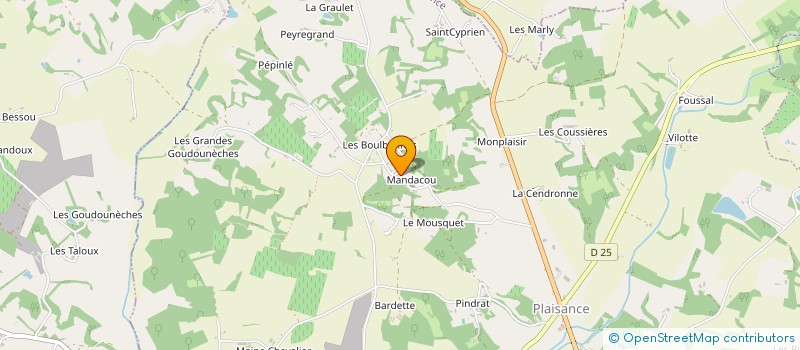 localisation de l'entreprise MONSIEUR JEROME DIEUAIDE à PLAISANCE