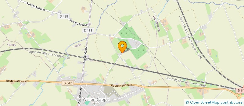 localisation de l'entreprise MONSIEUR JEROME DIEUSAERT  WALLON-CAPPEL