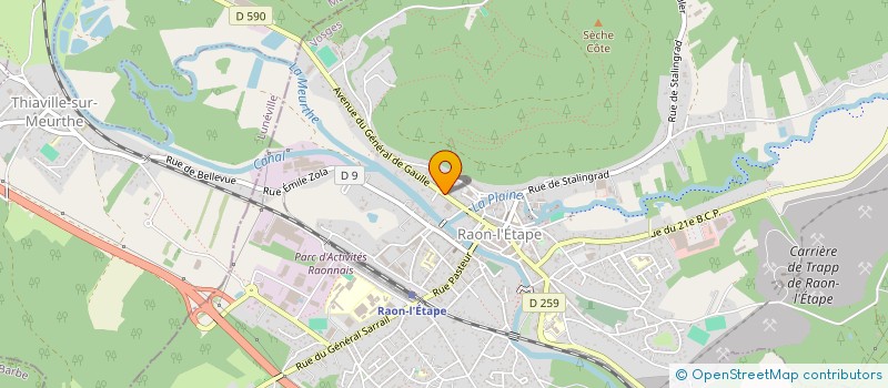 localisation de l'entreprise MONSIEUR JEROME DORLEANS à RAON-L'ETAPE