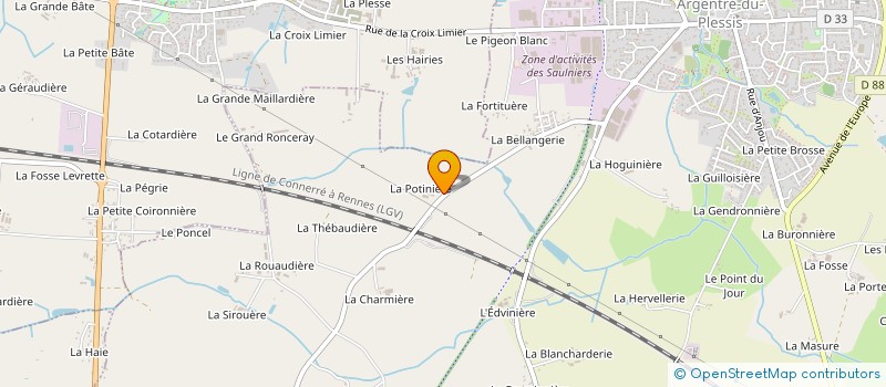 localisation de l'entreprise MONSIEUR JEROME DOUABIN  ARGENTRE-DU-PLESSIS