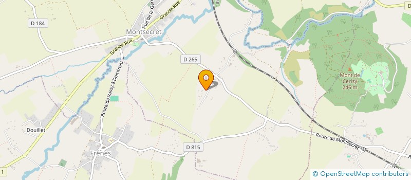 localisation de l'entreprise MONSIEUR JEROME DOUBLET à MONTSECRET-CLAIREFOUGERE