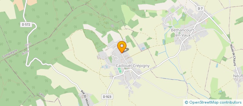 localisation de l'entreprise MONSIEUR JEROME DOUILLET  CAILLOUEL-CREPIGNY