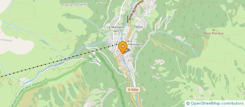 localisation de l'entreprise MONSIEUR JEROME DOUMERGUE  CAUTERETS