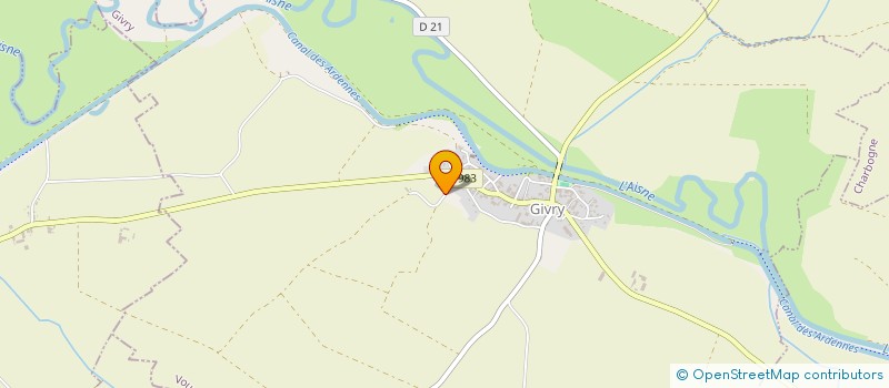 localisation de l'entreprise MONSIEUR JEROME DOYEN  GIVRY
